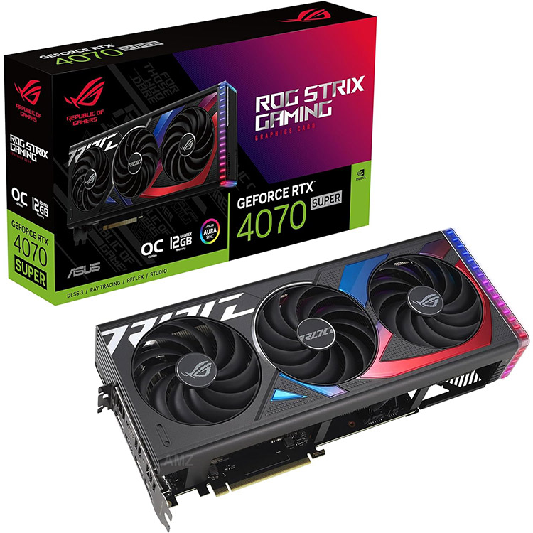خرید کارت گرافیک Asus ROG Strix GeForce RTX 4070 Super OC - حافظه 12 گیگابایت